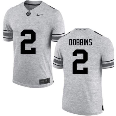Men's Ohio State Buckeyes #2 J.K. Dobbins Gray Nike NCAA College Football Jersey Fashion FLY7244DF